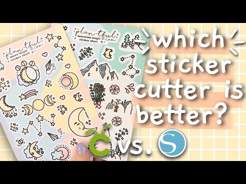 cricut vs silhouette ✂️ sticker cutting machine comparison
