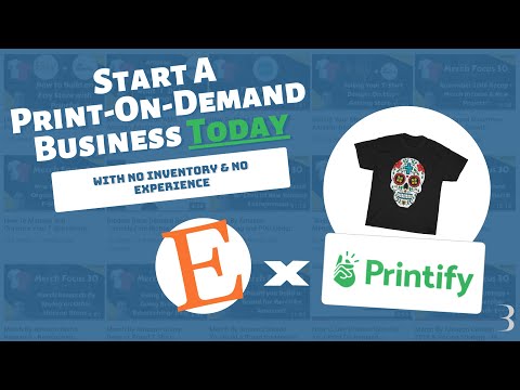 Printify and Etsy: Start a Print On Demand T Shirt Business Walkthrough and Product Review