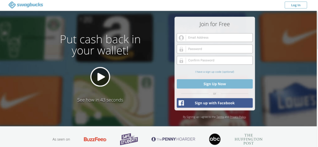 swagbucks screenshot free money