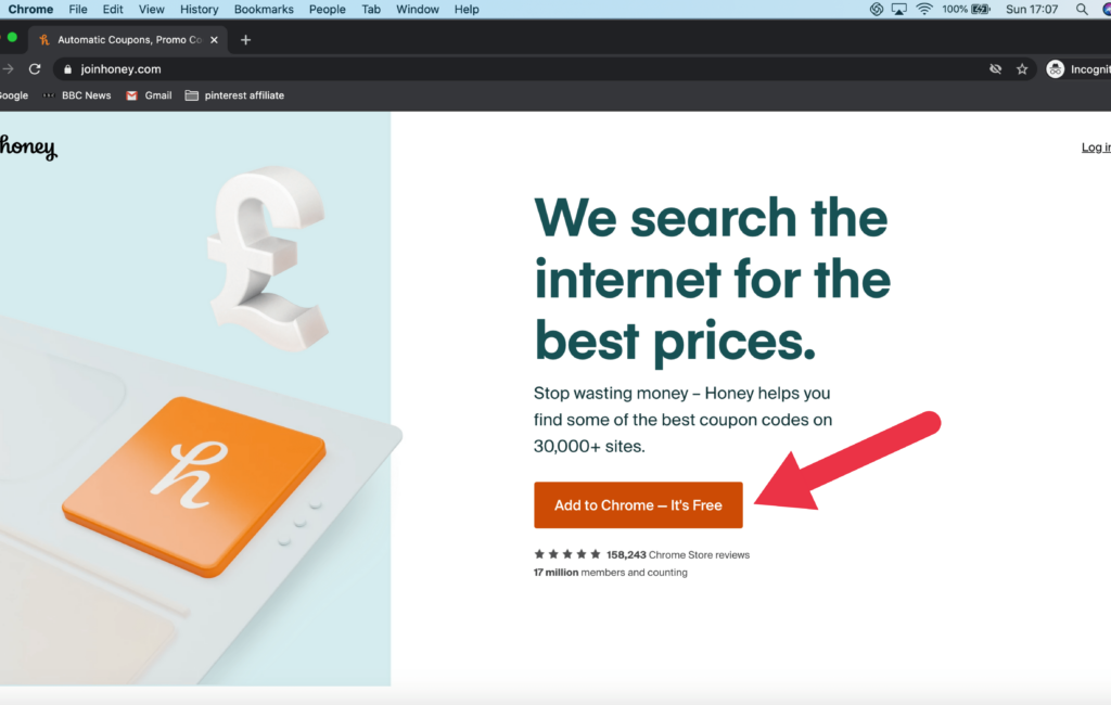 save money with honey add browser extension
