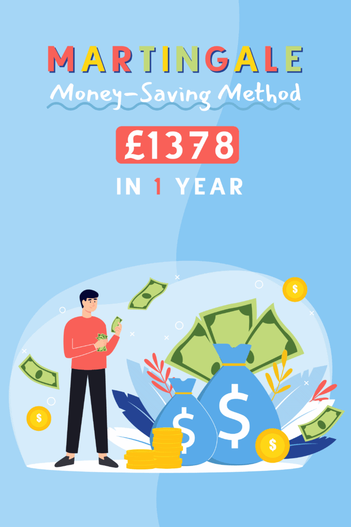 Martingale Money-Saving Method 1378 in 1 Year Pinterest