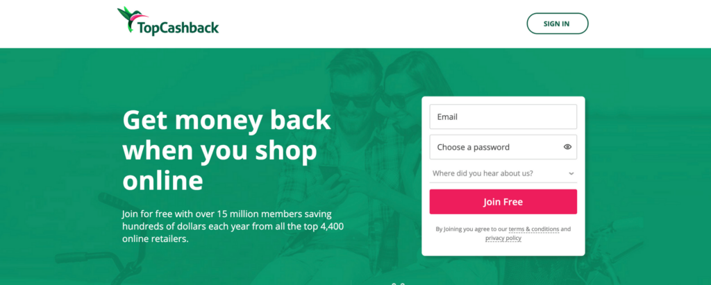 topcashback app pay