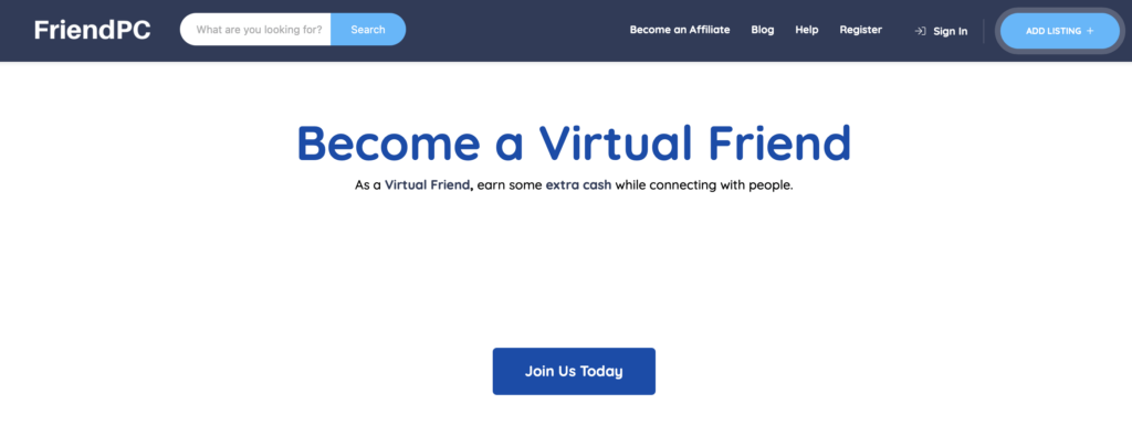 get paid to be an online friend - FriendPC