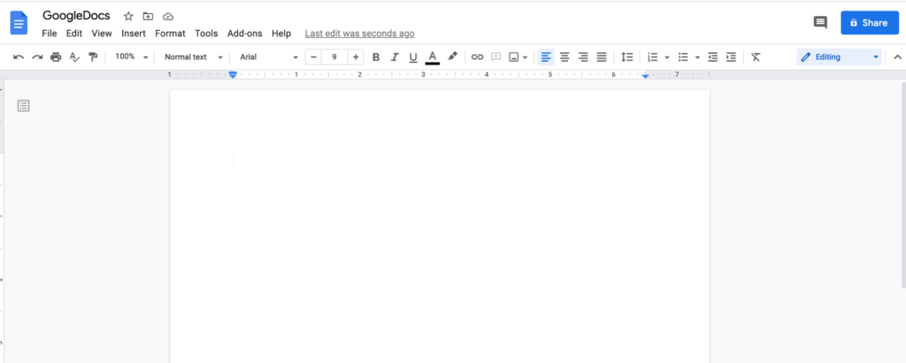 google docs proofreading