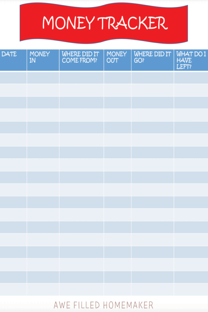 Halfway Homesteaders Money Tracker