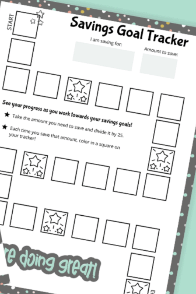 Blessed Home School Savings Goal Tracker