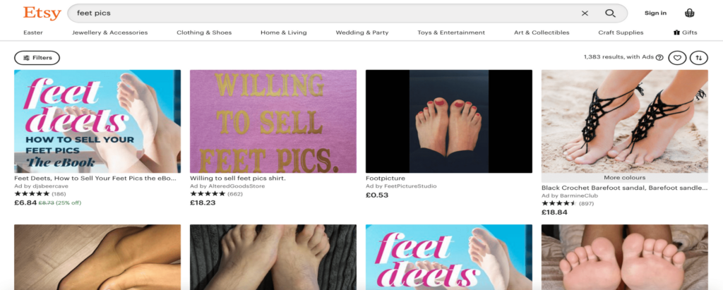 How To Sell Feet Pics On Etsy