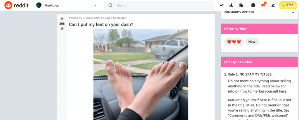 How To Sell Feet Pics On Reddit