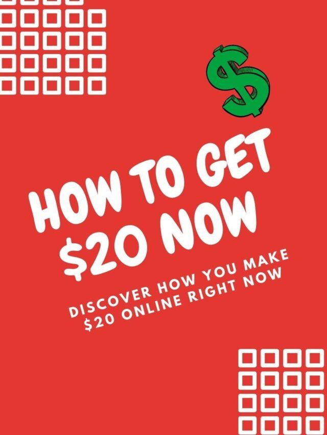 How You can Make $20 Online Now