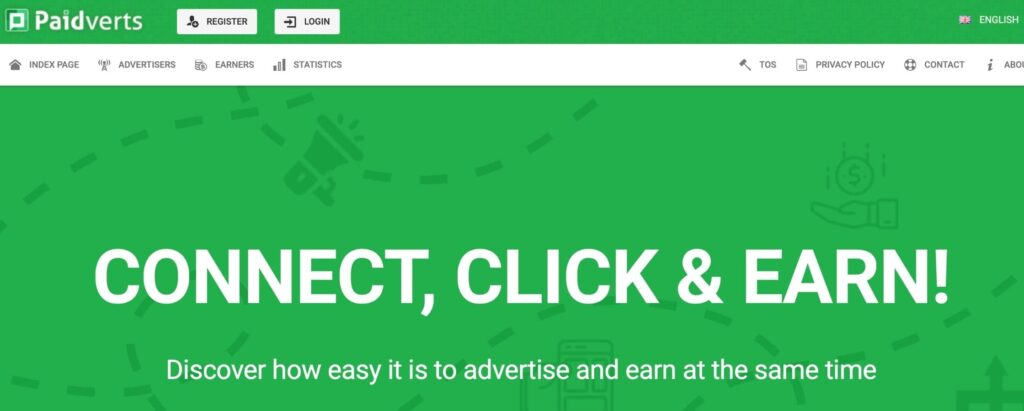 PaidVerts - clicking adverts for cash