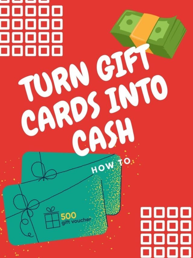 how to turn gift cards into cash