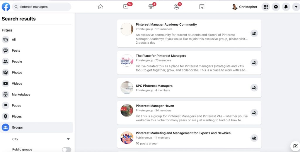 Join Online Groups - Pinterest Manager