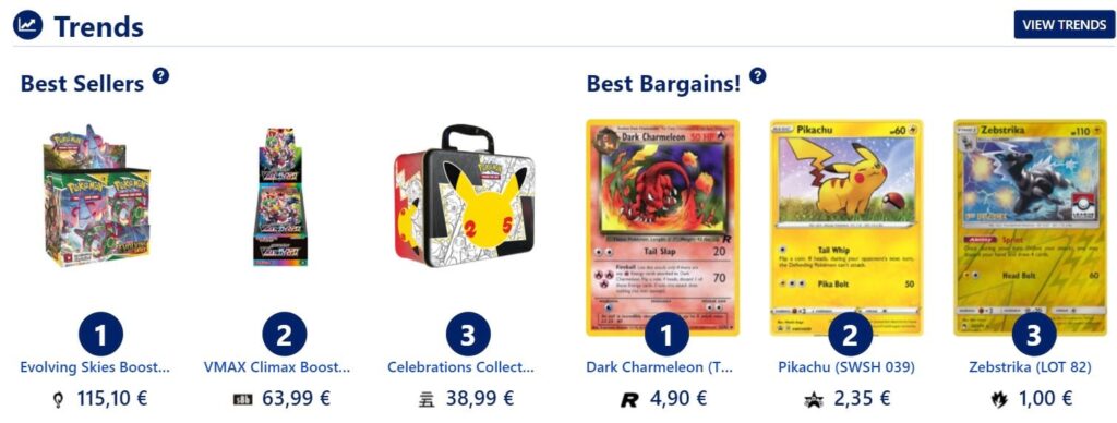 Card Market - sell Pokémon cards