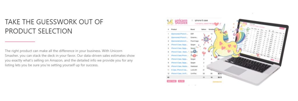 Unicorn Smasher - Amazon Product Research Tools