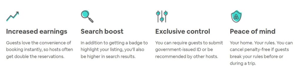 Use Instant Book for Airbnb optimization