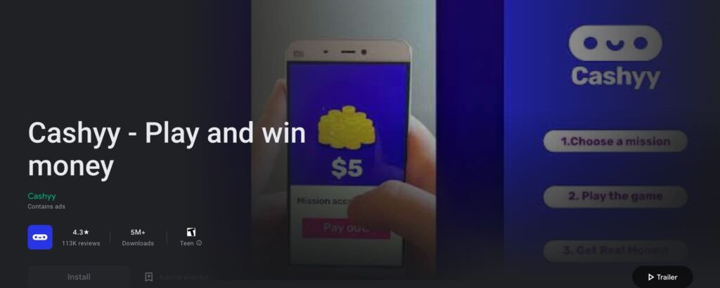 Cashyy - cash app game for money