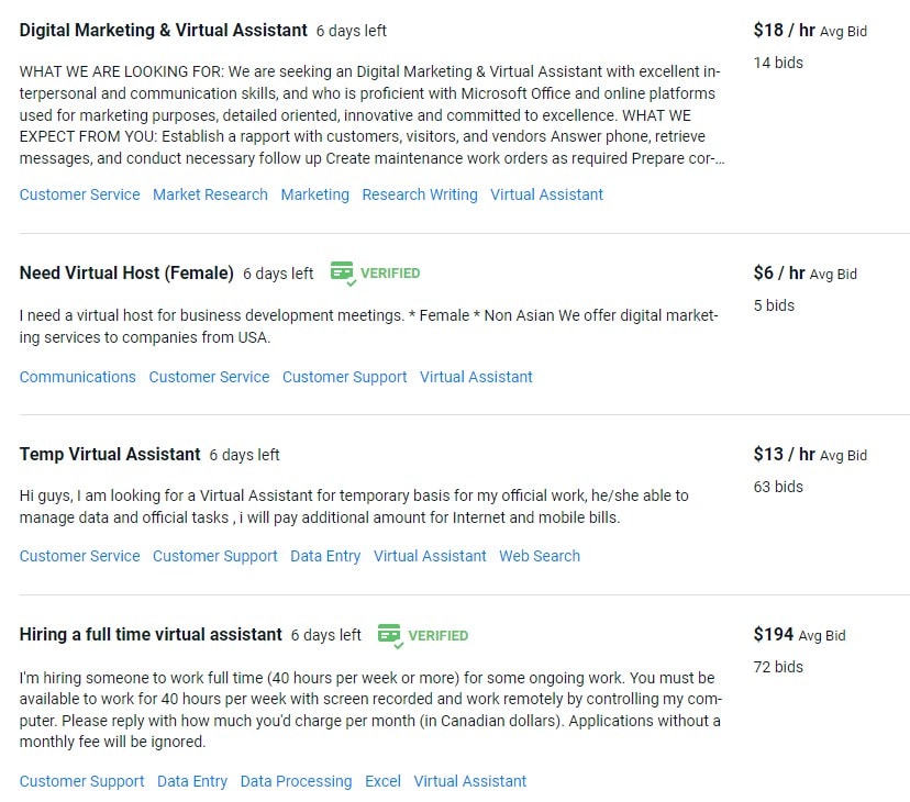 Freelancer jobs