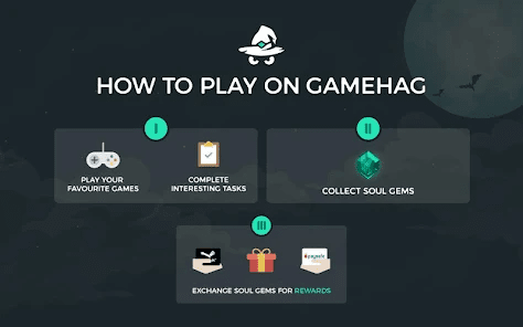 screenshot of Gamehag's website - How to play on Gamehag