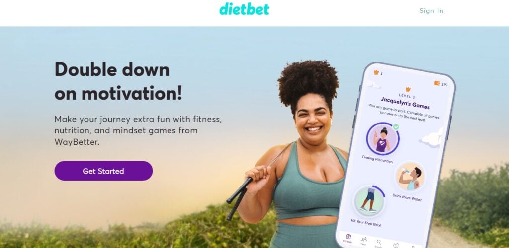 DietBet website homepage