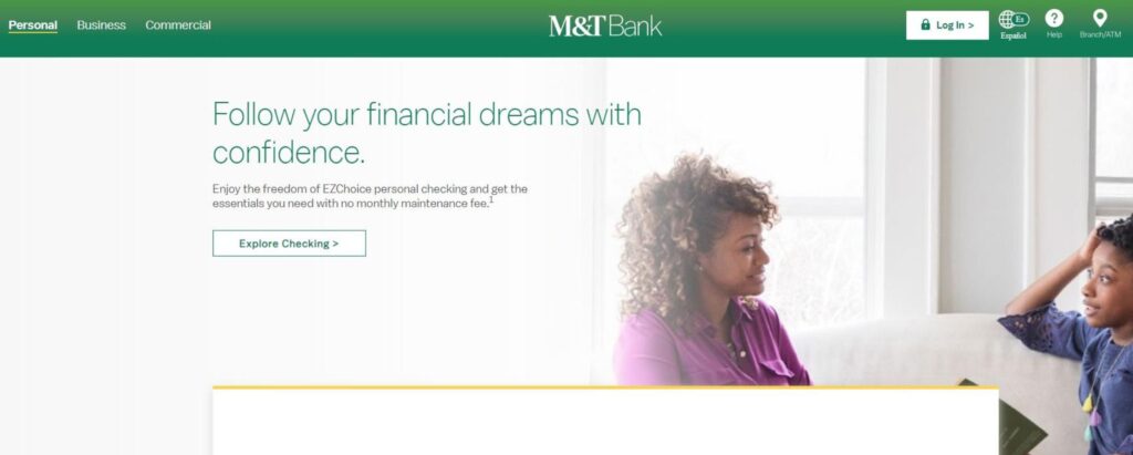 M&T bank homepage