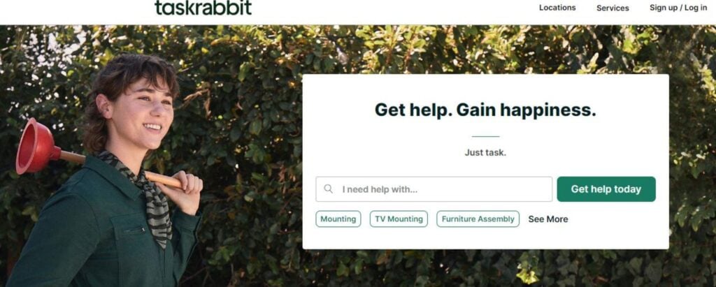 Taskrabbit homepage