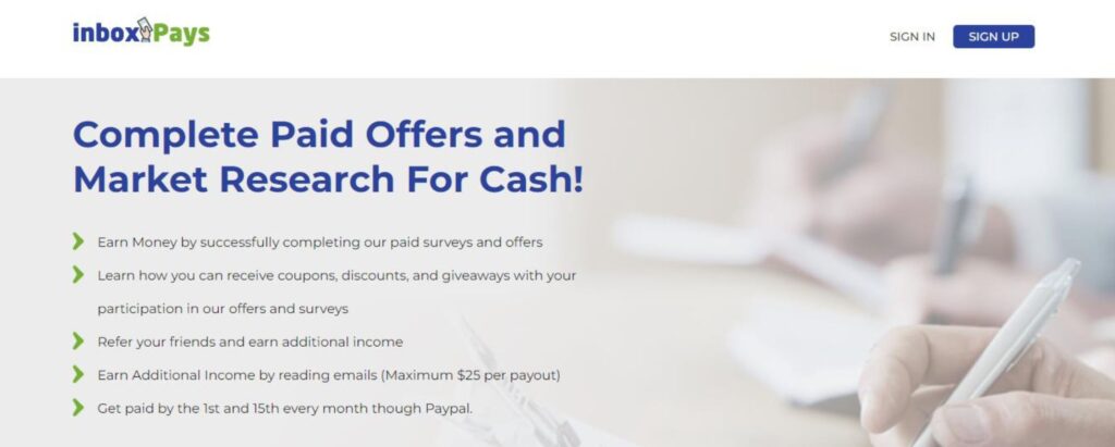 inboxPays Homepage